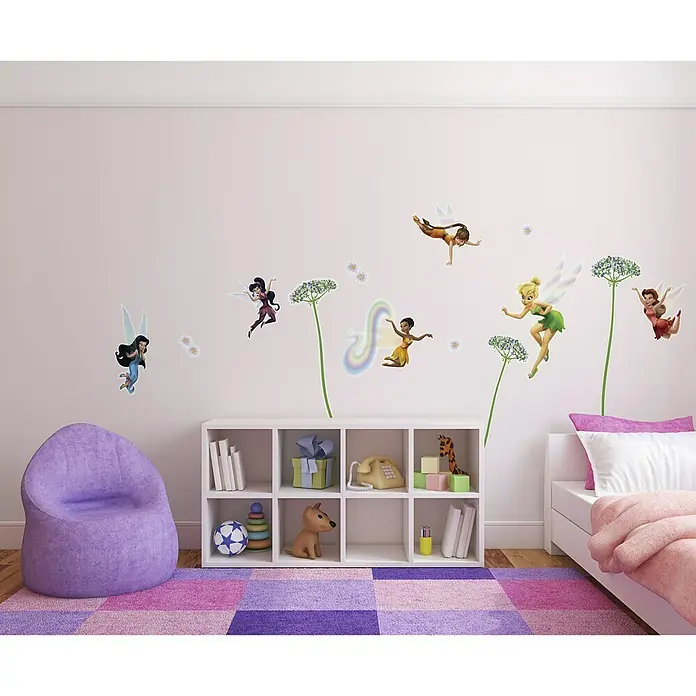 Komar Disney Edition 4 Dekosticker Fairies - 13 -tlg., Bunt - Stimmungsaufnahme