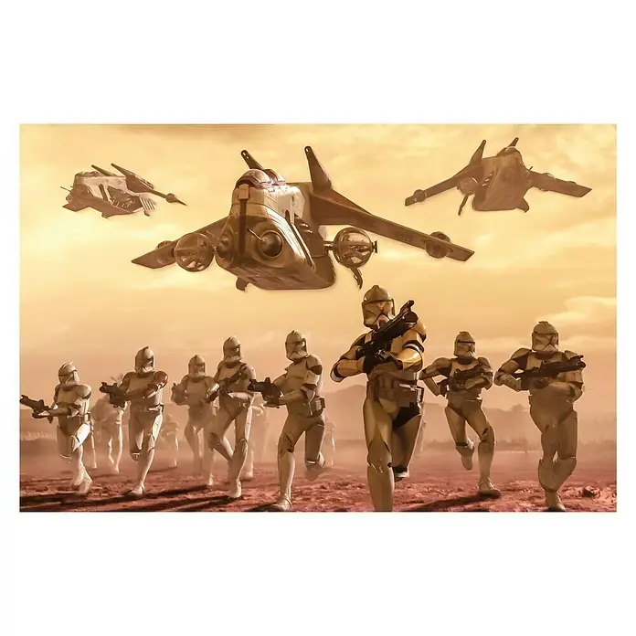 Komar Star Wars Fototapete Clone Trooper - 4 -tlg., B x H: 400 x 260 cm, Vlies - Vorderansicht