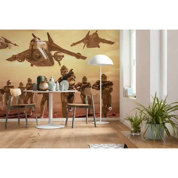 Komar Star Wars Fototapete Clone Trooper - 4 -tlg., B x H: 400 x 260 cm, Vlies - Stimmungsaufnahme