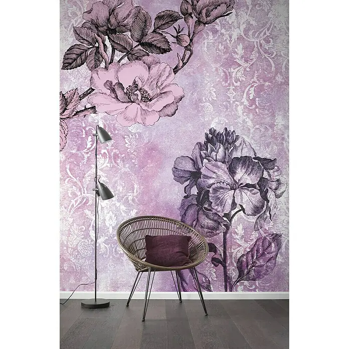 Komar Infinity Fototapete Baroque Pink - 2 -tlg., B x H: 200 x 250 cm, Vlies - Stimmungsaufnahme