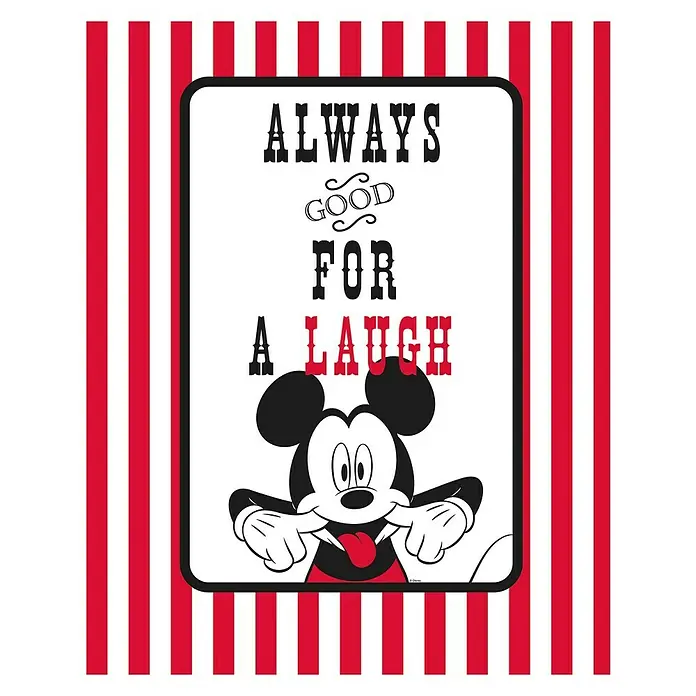 Komar Disney Edition 4 Poster Mickey Mouse Laugh - Disney, B x H: 30 x 40 cm - Vorderansicht