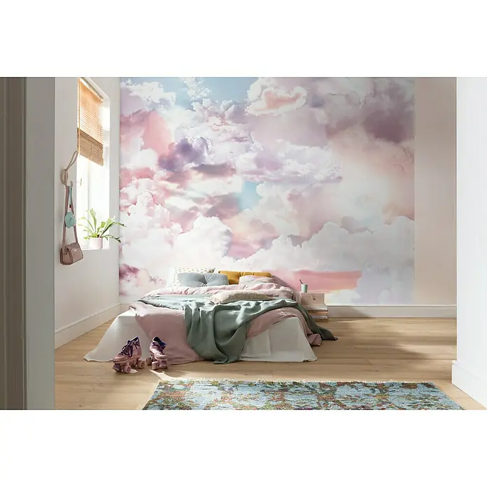 Komar Pure Fototapete Clouds - 3 -tlg., B x H: 300 x 250 cm, Vlies - Stimmungsaufnahme