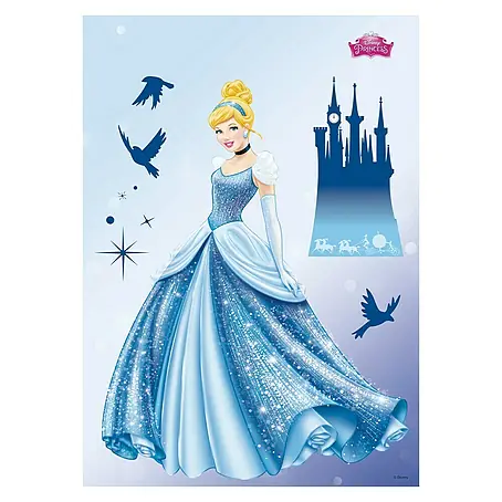 Komar Disney Edition 4 Dekosticker Princess Dream