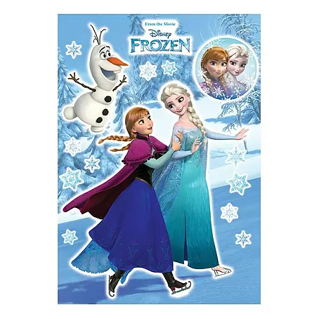Komar Disney Edition 4 Dekosticker Anna und Elsa