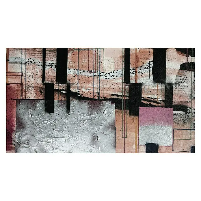 Komar Pure Fototapete Squares Dropping - 5 -tlg., B x H: 500 x 280 cm, Vlies - Vorderansicht
