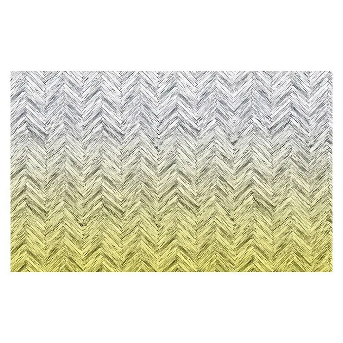 Komar Infinity Fototapete Herringbone Yellow - 4 -tlg., B x H: 400 x 250 cm, Vlies - Vorderansicht
