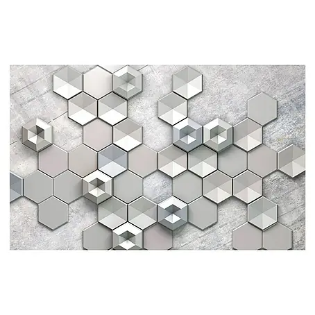 Komar Infinity Fototapete Hexagon Concrete