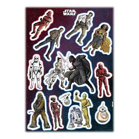 Komar Star Wars Dekosticker Heroes Villains
