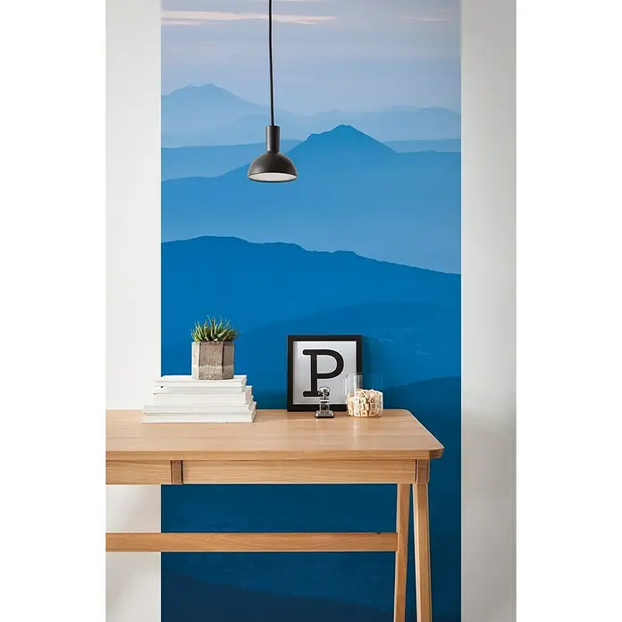 Komar Infinity Fototapete Blue Mountain Panel - 1 -tlg., B x H: 100 x 250 cm, Vlies - Stimmungsaufnahme