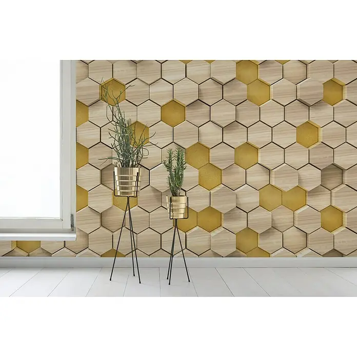 Komar Infinity Fototapete Woodcomb Birch - 4 -tlg., B x H: 400 x 250 cm, Vlies - Stimmungsaufnahme