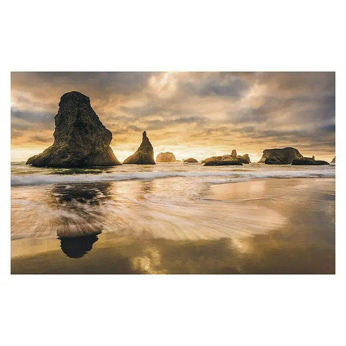 Komar Stefan Hefele Edition 1 Fototapete Golden Stacks - 4 -tlg., B x H: 400 x 250 cm, Vlies - Vorderansicht