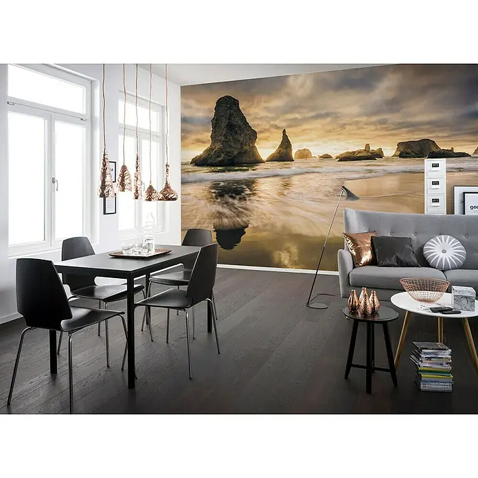 Komar Stefan Hefele Edition 1 Fototapete Golden Stacks - 4 -tlg., B x H: 400 x 250 cm, Vlies - Stimmungsaufnahme