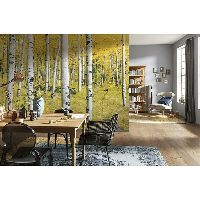 Komar Stefan Hefele Edition 1 Fototapete Orange Forest - 4 -tlg., B x H: 400 x 250 cm, Vlies - Stimmungsaufnahme