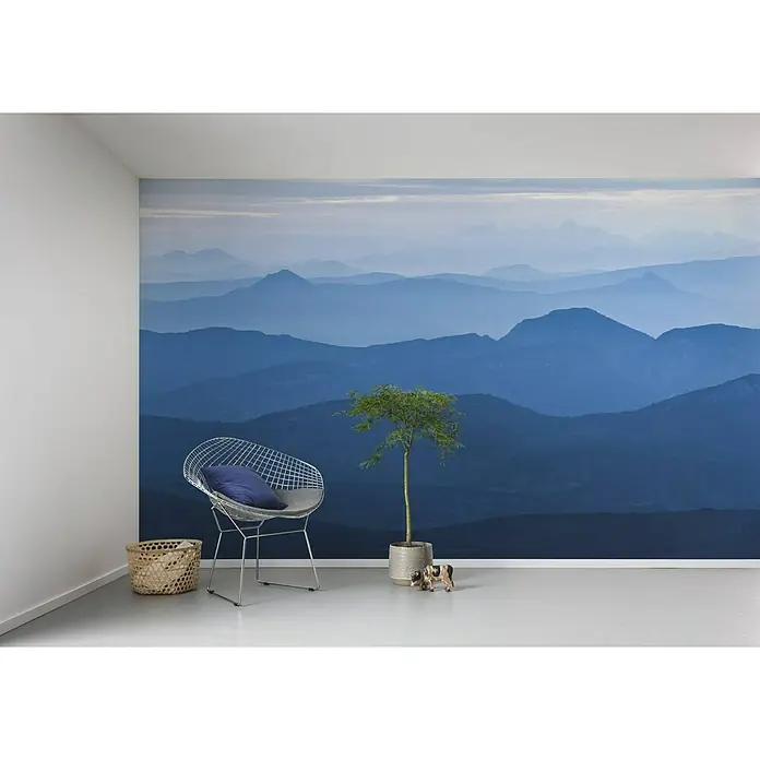 Komar Infinity Fototapete Blue Mountain - 4 -tlg., B x H: 400 x 250 cm, Vlies - Stimmungsaufnahme