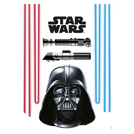 Komar Disney Edition 4 Dekosticker Darth Vader & Light Saber