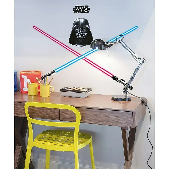 Komar Disney Edition 4 Dekosticker Darth Vader & Light Saber - 8 -tlg., Bunt - Stimmungsaufnahme