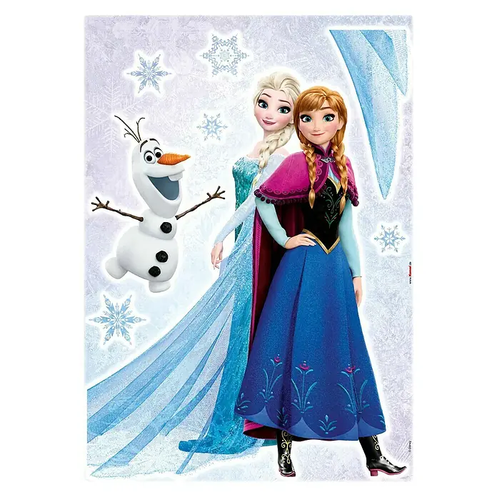 Komar Disney Edition 4 Dekosticker Frozen Sisters - 8 -tlg., Bunt - Vorderansicht