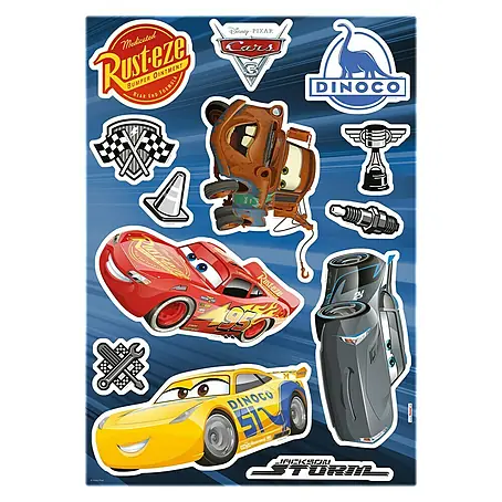 Komar Disney Edition 4 Dekosticker Cars S3