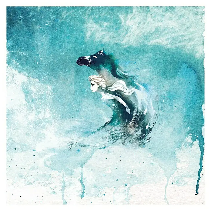 Komar Disney Edition 4 Fototapete Frozen Spirit of Wonder - 5 -tlg., B x H: 250 x 250 cm, Vlies - Vorderansicht