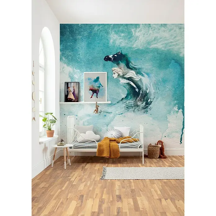 Komar Disney Edition 4 Fototapete Frozen Spirit of Wonder - 5 -tlg., B x H: 250 x 250 cm, Vlies - Stimmungsaufnahme
