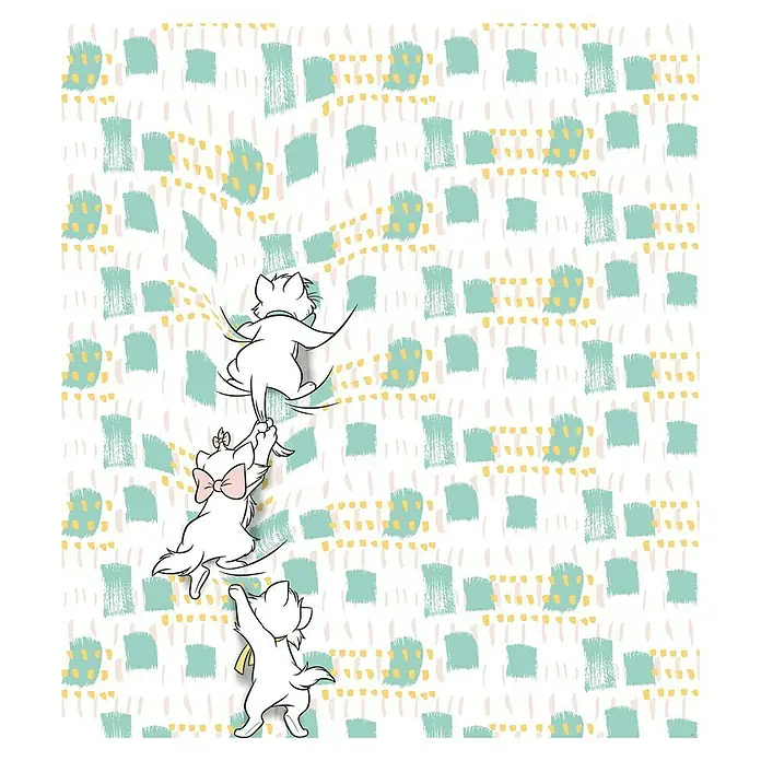 Komar Disney Edition 4 Fototapete Kitty Climbers - 5 -tlg., B x H: 250 x 280 cm, Vlies - Vorderansicht
