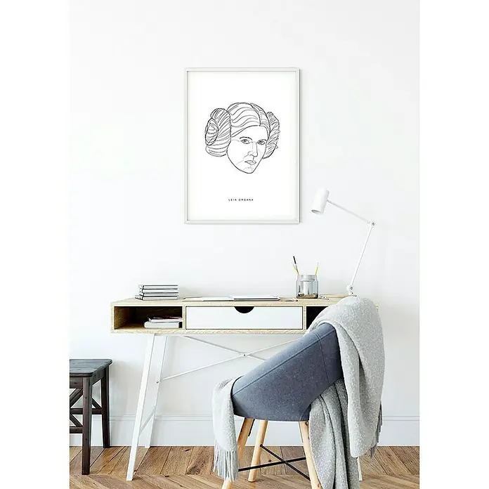 Komar Star Wars Poster Force Faces Leia - Disney, B x H: 40 x 50 cm - Stimmungsaufnahme