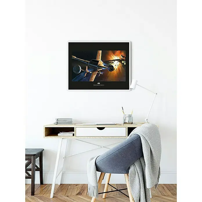 Komar Star Wars Poster RMQ Endor Orbit War - Disney, B x H: 50 x 40 cm - Stimmungsaufnahme