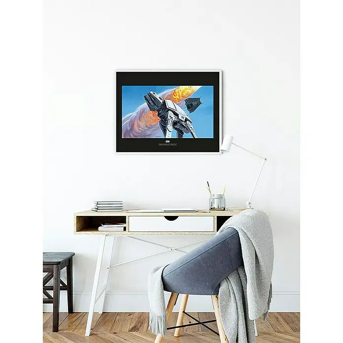 Komar Star Wars Poster RMQ Hoth Battle AT-AT - Disney, B x H: 70 x 50 cm - Stimmungsaufnahme