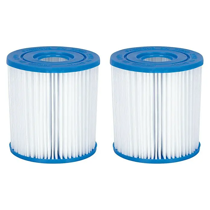 Filterkartusche Typ I - 2 Stk., Ø x H: 7,9 x 9 cm - Linke Seitenansicht
