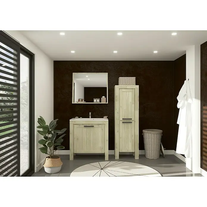 Allibert Wastafelonderkast Chelsea - l x b x h: 46 x 80 x 82 cm, Eikenhout
