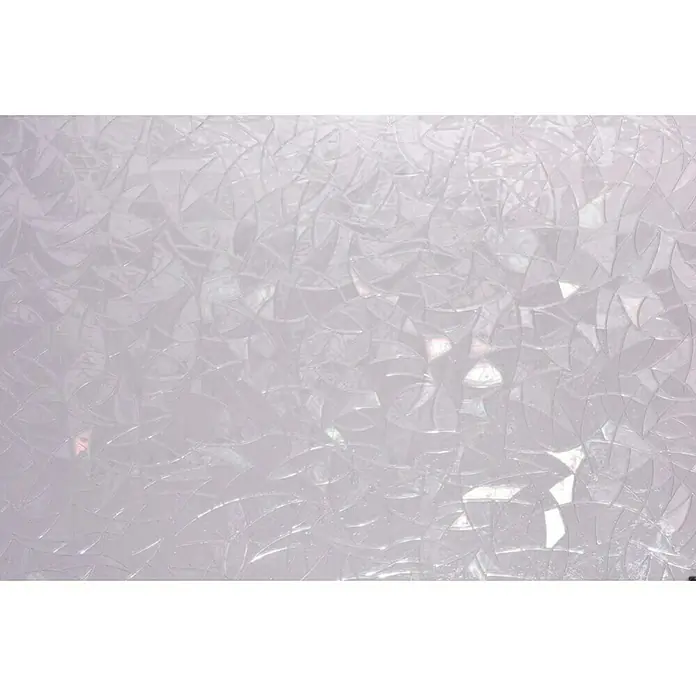 Vénilia Klebefolie Vitrostatic Netz 3D - 1,5 m x 45 cm, Transparent, Selbstklebend