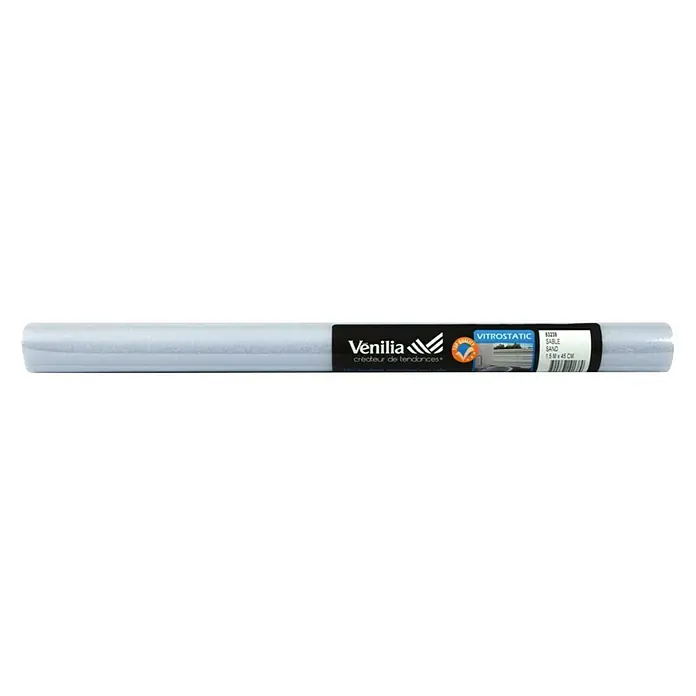 Vénilia Klebefolie Vitrostatic Sand - 1,5 m x 90 cm, Weiß, Selbstklebend