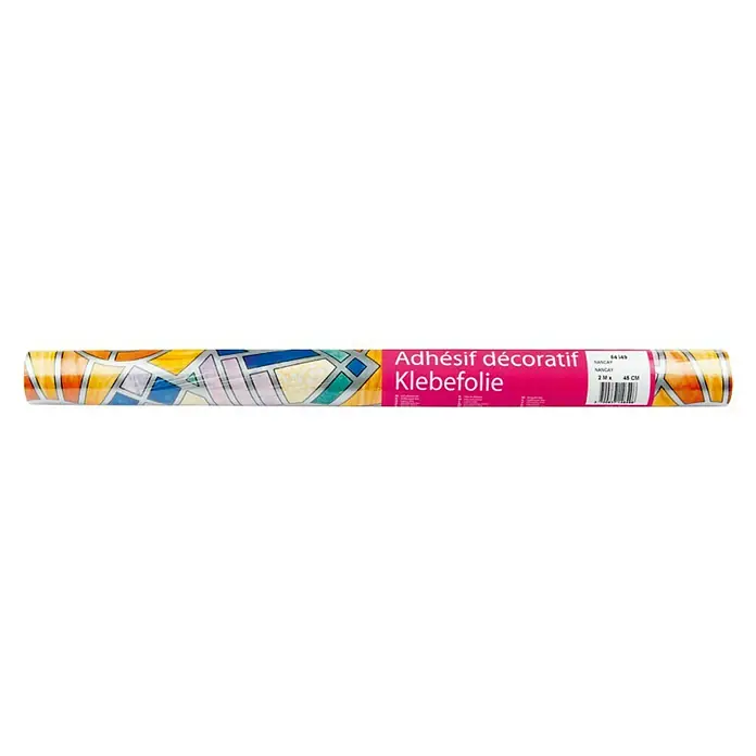 Vénilia Klebefolie Vitrodecor Nancay - 2 m x 45 cm, Bunt, Selbstklebend