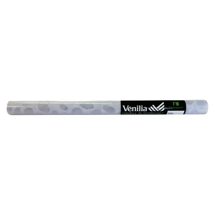 Vénilia Klebefolie Vitrostatic Stein - 1,5 m x 67,5 cm, Transparent, Selbstklebend