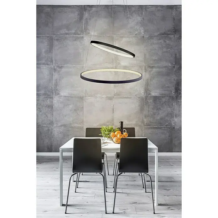 LeuchtenDirekt LED viseća svjetiljka Circle - D x Š x V: 50 x 50 x 120 cm