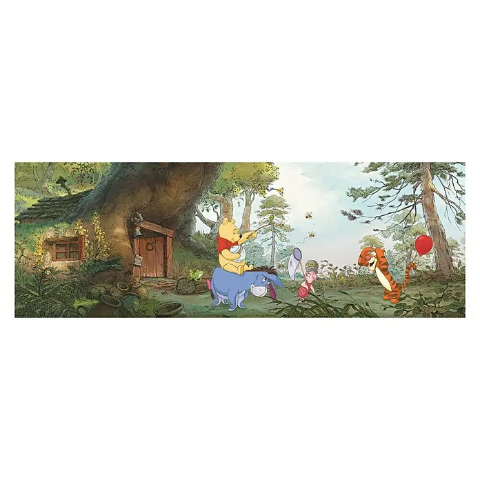 Komar Disney Edition 4 Fototapete Pooh´s House - 4 -tlg., B x H: 368 x 127 cm, Papier - Vorderansicht