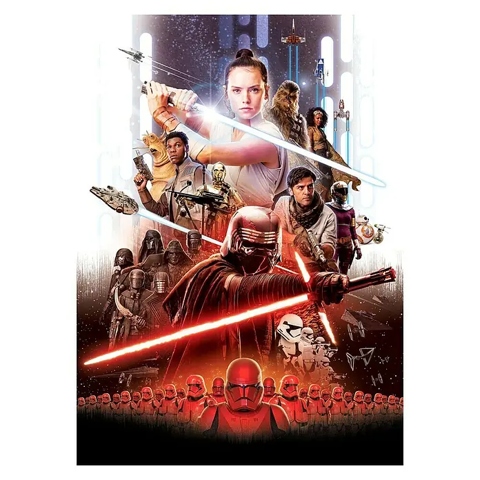 Komar Star Wars Fototapete Movie Poster Ray - 4 -tlg., B x H: 254 x 184 cm, Papier - Vorderansicht