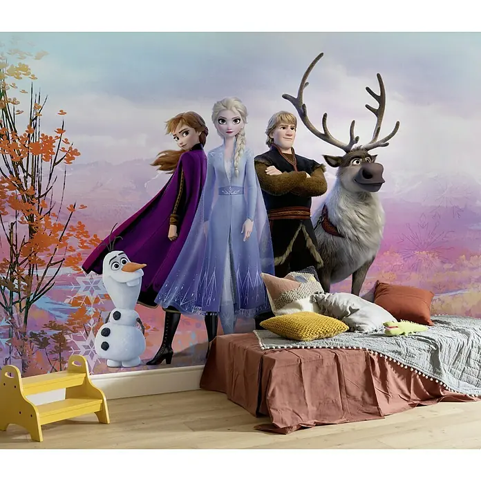 Komar Disney Edition 4 Fototapete Frozen Iconic - 8 -tlg., B x H: 368 x 254 cm, Papier - Stimmungsaufnahme