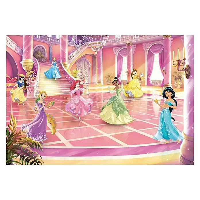 Komar Disney Edition 4 Fototapete Princess Glitzerparty - 8 -tlg., B x H: 368 x 254 cm, Papier - Vorderansicht