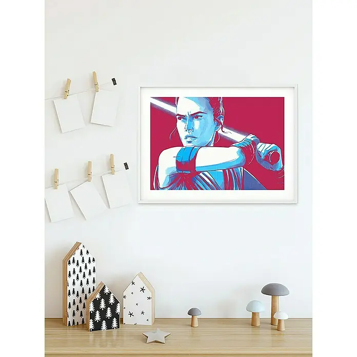 Komar Star Wars Poster Faces Rey - Disney, B x H: 40 x 30 cm - Stimmungsaufnahme