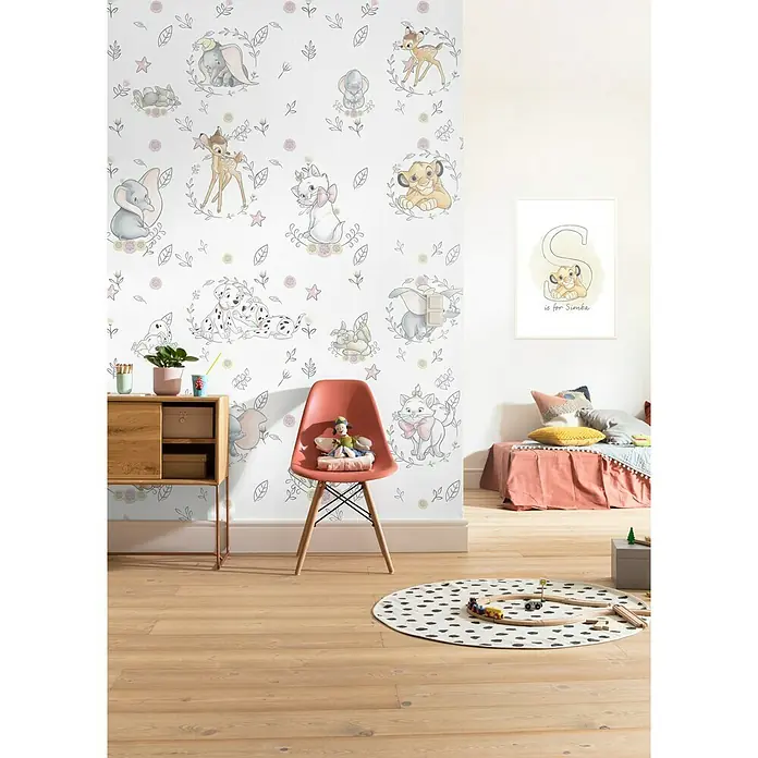 Komar Disney Edition 4 Fototapete Best of Friends - 4 -tlg., B x H: 200 x 280 cm, Vlies - Stimmungsaufnahme