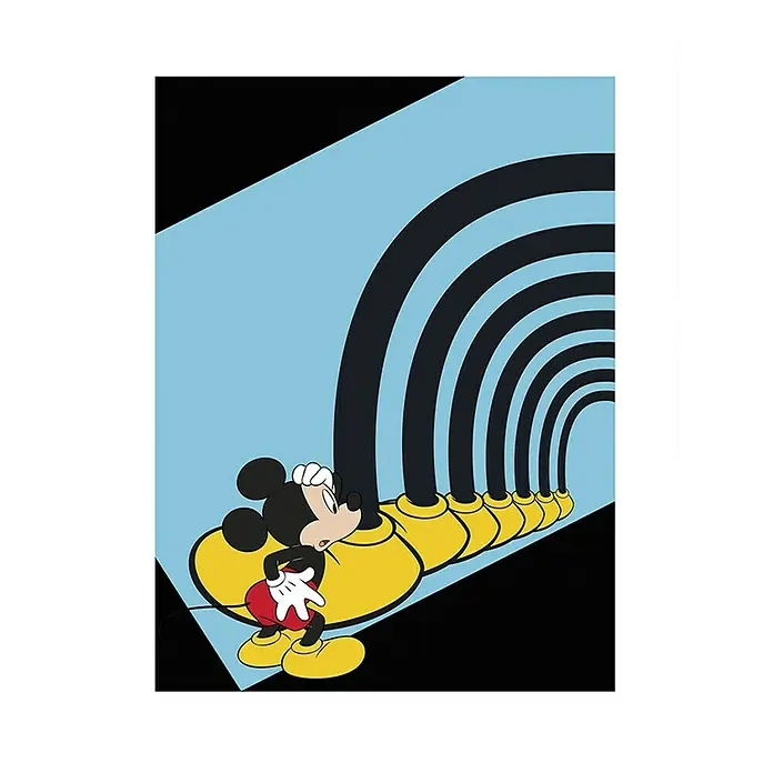Komar Disney Edition 4 Poster Mickey Mouse Foot Tunnel - Disney, B x H: 40 x 50 cm - Vorderansicht