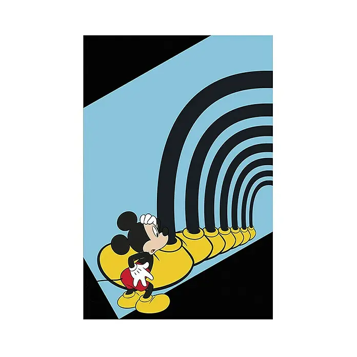 Komar Disney Edition 4 Poster Mickey Mouse Foot Tunnel - Disney, B x H: 50 x 70 cm - Vorderansicht