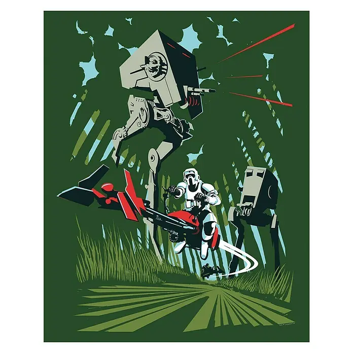 Komar Star Wars Poster Vector Endor - Disney, B x H: 30 x 40 cm - Vorderansicht