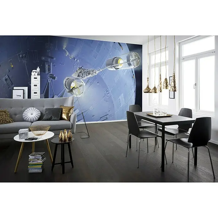 Komar Star Wars Fototapete RMQ Death Star Assault - 10 -tlg., B x H: 500 x 250 cm, Vlies - Stimmungsaufnahme