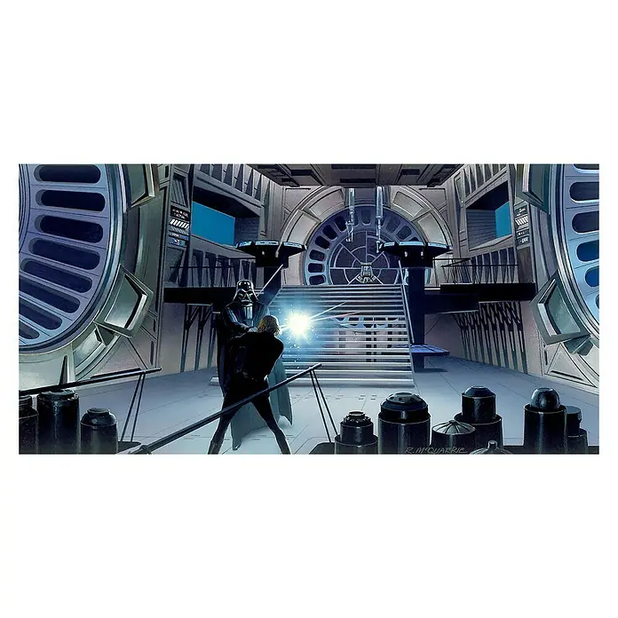 Komar Star Wars Fototapete RMQ Duell Throneroom - 10 -tlg., B x H: 500 x 250 cm, Vlies - Vorderansicht
