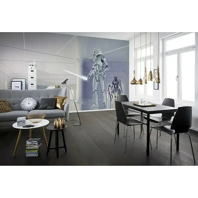 Komar Star Wars Fototapete RMQ Stormtrooper Hallway - 10 -tlg., B x H: 500 x 250 cm, Vlies - Stimmungsaufnahme