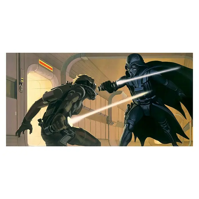 Komar Star Wars Fototapete RMQ Vader vs. Luke - 10 -tlg., B x H: 500 x 250 cm, Vlies - Vorderansicht