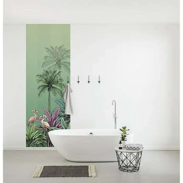 Komar Disney Edition 4 Fototapete Jungle Flamingo - 2 -tlg., B x H: 100 x 280 cm, Vlies - Stimmungsaufnahme