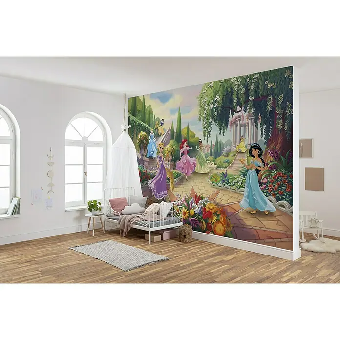 Komar Disney Edition 4 Fototapete Princess Park - 8 -tlg., B x H: 368 x 254 cm, Papier - Stimmungsaufnahme